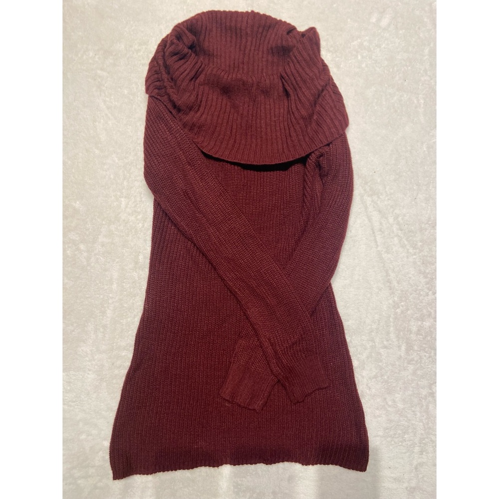 Womens Sweater Dress Burgundy